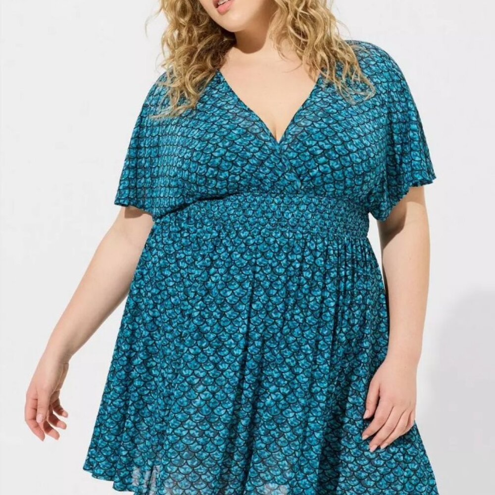 Torrid - Mermaid Swimsuit Cover-Up Dress - NWOT